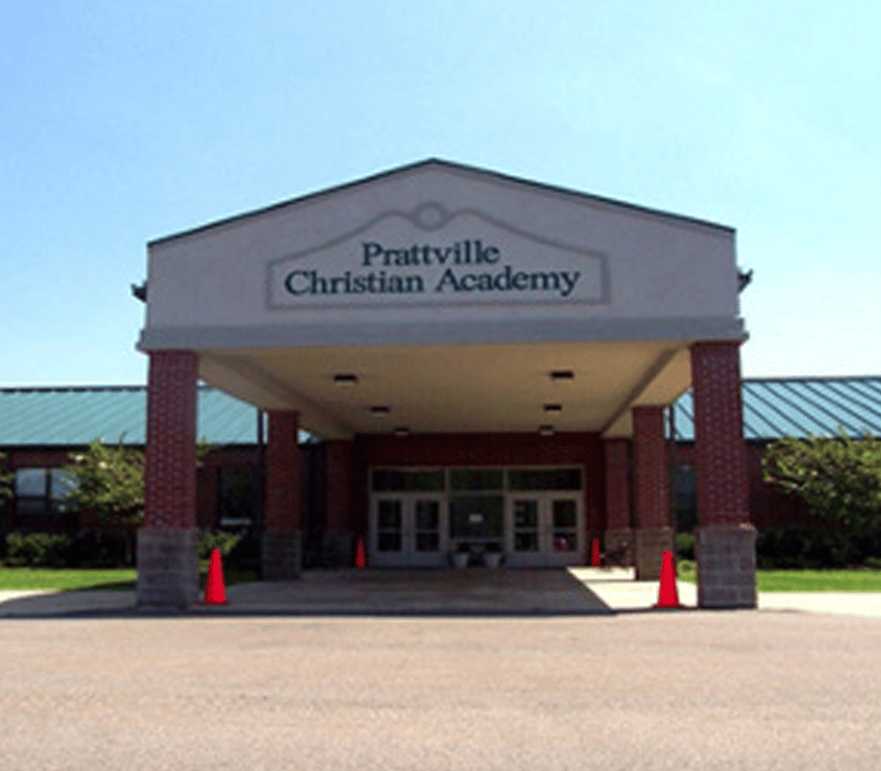 Close Up Picture Of Prattville Christian Academy Building, Example Of A School Design From Marshall Design Build, LLC In Prattville, AL